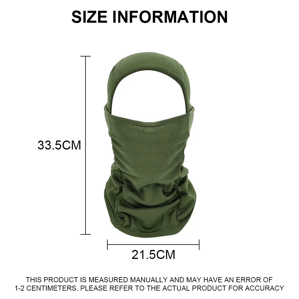 SINAIRSOFT Full Face Quick-dry Tactical Balaclava Breathe Dustproof Hood Hat