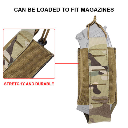 SINAIRSOFT Tactical Molle Single Rifle Open Top Magazine Pouch Tegris