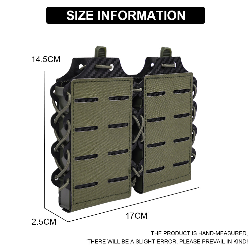 SINAIRSOFT Double 5.56/7.62 Magazine Pouch MOLLE Magazine Holder