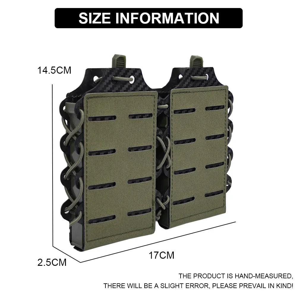 SINAIRSOFT حافظة مخازن مزدوجة 5.56/7.62 حامل مخازن بنظام MOLLE