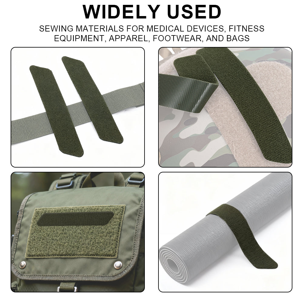 SINAIRSOFT Tactical Hook & Loop Fastener Straps 4-Piece Set Heavy Duty Reusable Straps