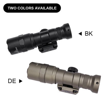 SINAIRSOFT Tactical 400 Lumens LED Flashlight Scout Lights Lamp Airsoft Rail Mount