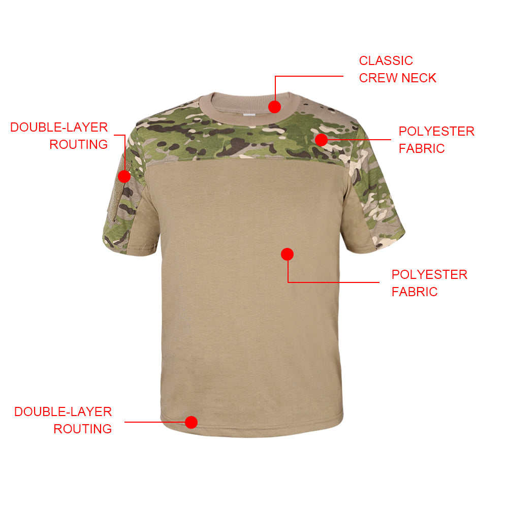SINAIRSOFT Men's Military Tactical Outdoor Combat T-Shirt Tops