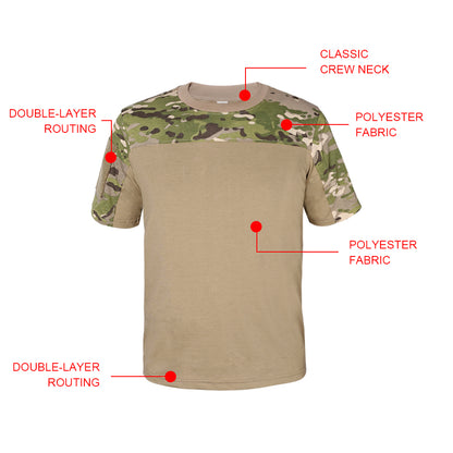 SINAIRSOFT Men's Military Tactical Outdoor Combat T-Shirt Tops