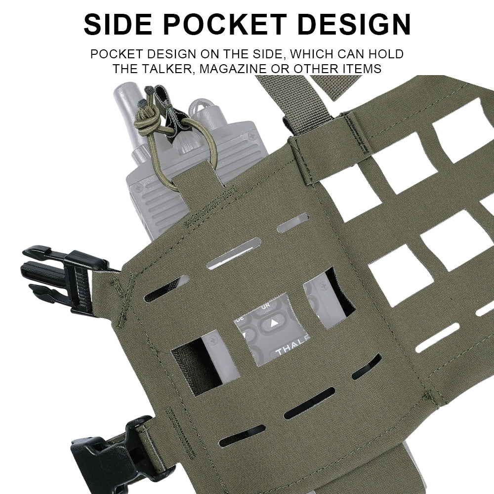 SINAIRSOFT Tactical Molle Vest SPC Portable Lightweight Modular Chest Rig