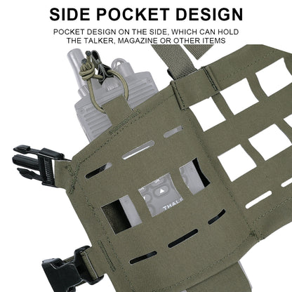 SINAIRSOFT Tactical Molle Vest SPC Portable Lightweight Modular Chest Rig