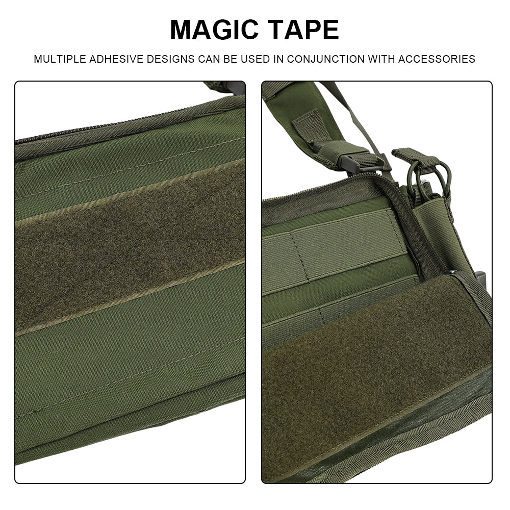 SINAIRSOFT Tactical Chest Rig Vest CRM Harness M4 5.56 Magazine Insert Flatback