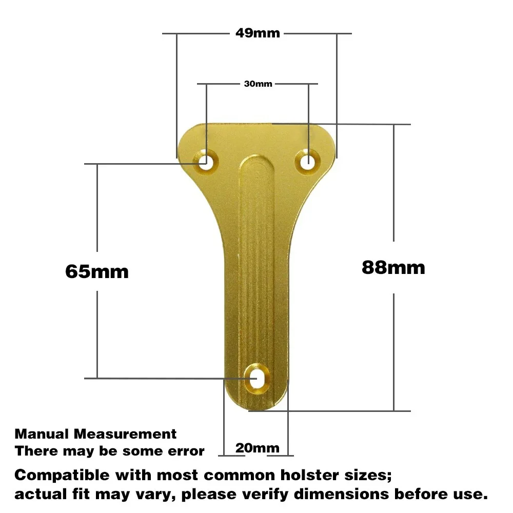 SINAIRSOFTIPSC Adjustable T-Plate Holster Adapter Kit CNC Aluminum Pistol Mount