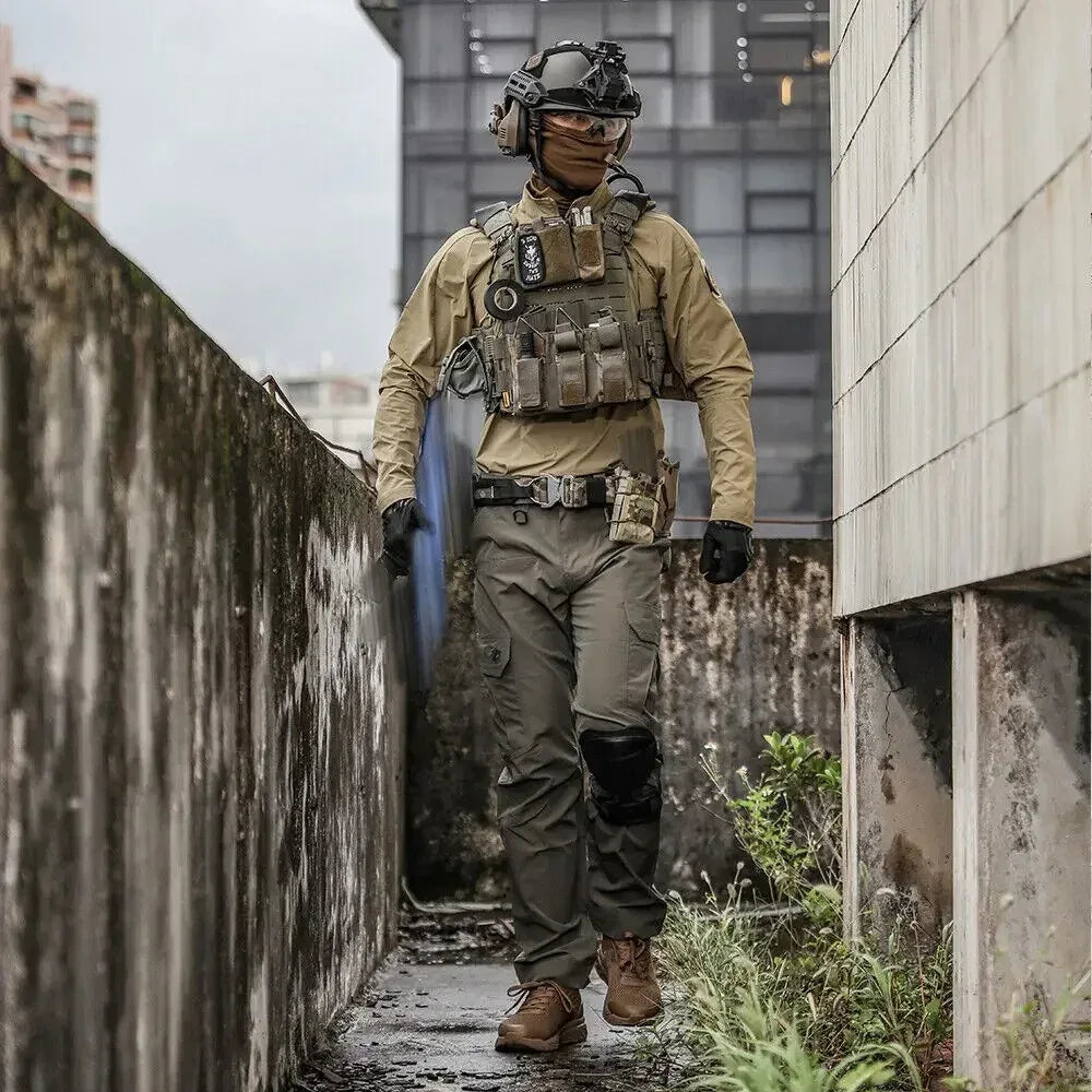 تي شيرت بولو بأكمام طويلة "أبوكاليبس" من Emersongear Blue Label، قمصان يومية