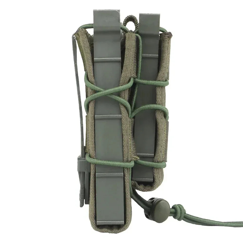 حقيبة مجلات مزدوجة SINAIRSOFT التكتيكية بنظام مولي مقاس 9 ملم/5.56 ملم للحزام