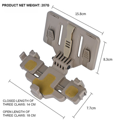 SINAIRSOFT Tactical Folded Vest Front Molle Navigation Board Holder