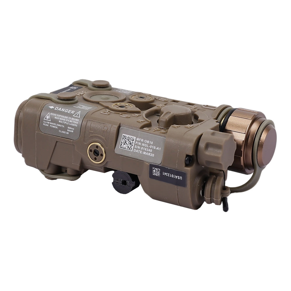 Tactical Red IR Laser Pointer Sight LED Flashlight Battery Box