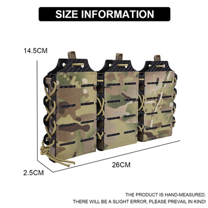 SINAIRSOFT Tactical Molle Triple Mag Magazine Pouch 5.56/7.62mm