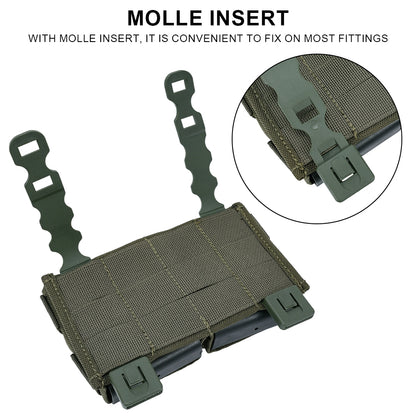 SINAIRSOFT Tactical 5.56mm Double KYWI Molle Magazine Pouch