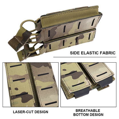 SINAIRSOFT Tactical Molle Pistol 9mm Double Magazine Pouch