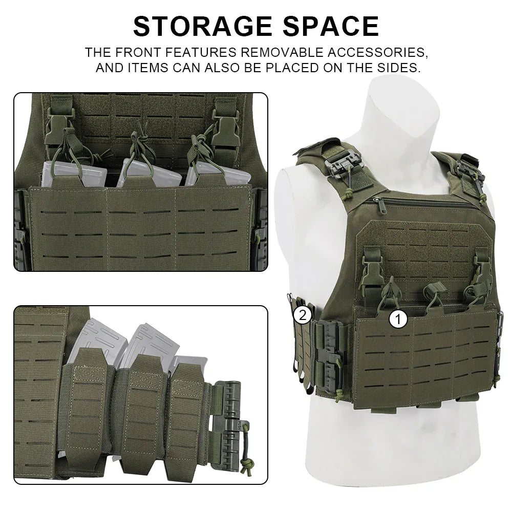SINAIRSOFT VCU Taktika Veŝto Malpeza Lasera Portilo Kun 556 762 Magazina Poŝo