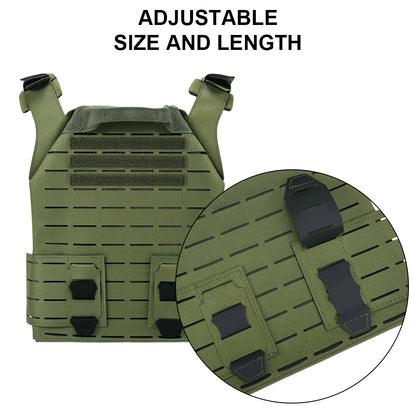 SINAIRSOFT Tactical Vest With Quick Release Laser Cut Triple Magazine