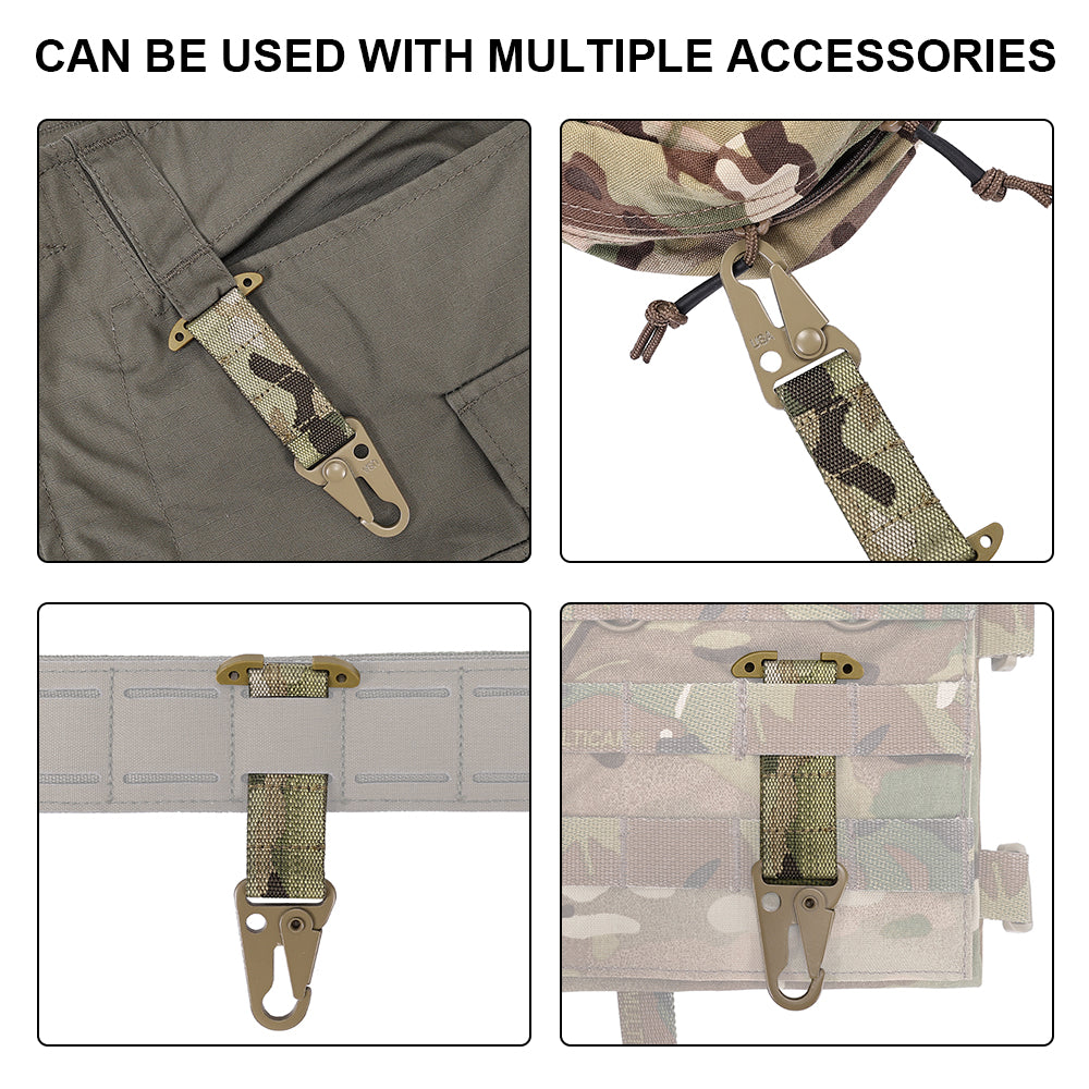 SINAIRSOFT Tactical Clash Hook Hanging Carabiner ICB Molle Webbing Clip