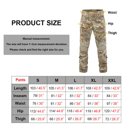 SINAIRSOFT Men's Tactical G3 Camouflage Pants Hunting Clothes