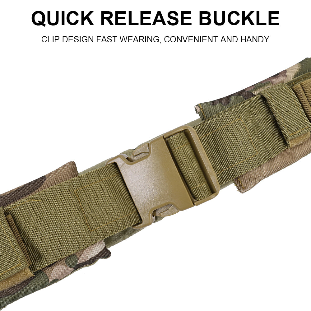 SINAIRSOFT Tactical 12/20GA Caliber Belt Outdoor Adjustable Soft Waterproof Nylon Belt