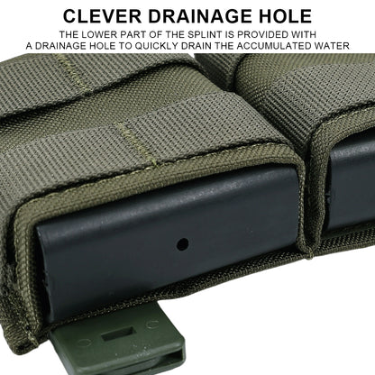 SINAIRSOFT Tactical 5.56mm Double KYWI Molle Magazine Pouch