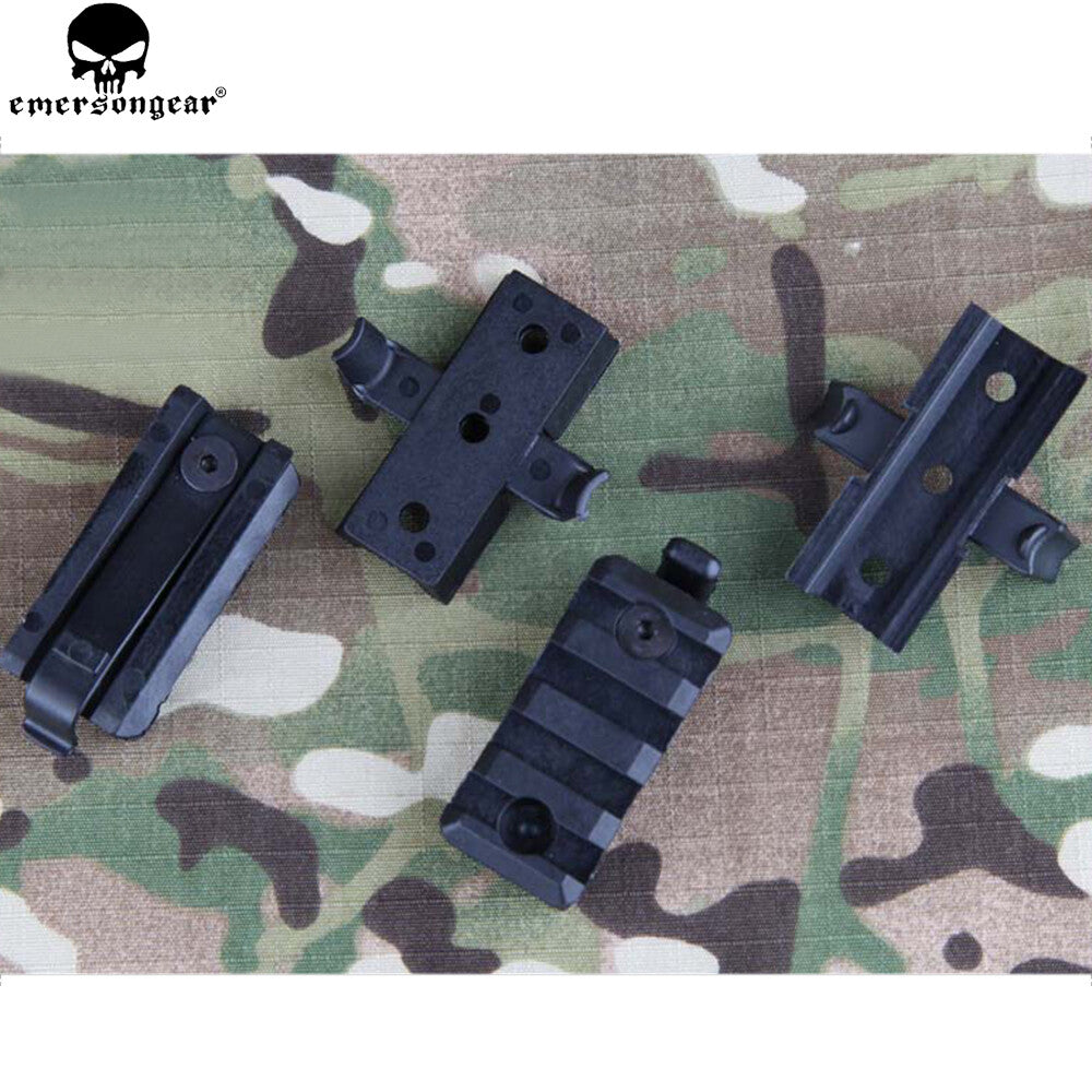 طقم تركيب خوذة تكتيكية بلاستيكي محول سكة Wing-Loc وقاعدة سكة Picatinny لخوذة FAST ورفوف Airsoft