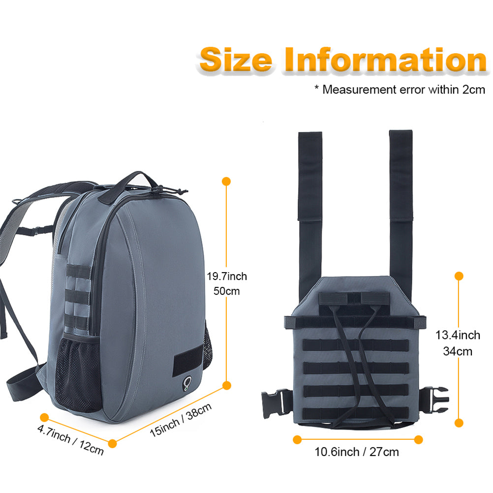 SINAIRSOFT Tactical Backpack Quick Release Stealth Vest Dual Purpose