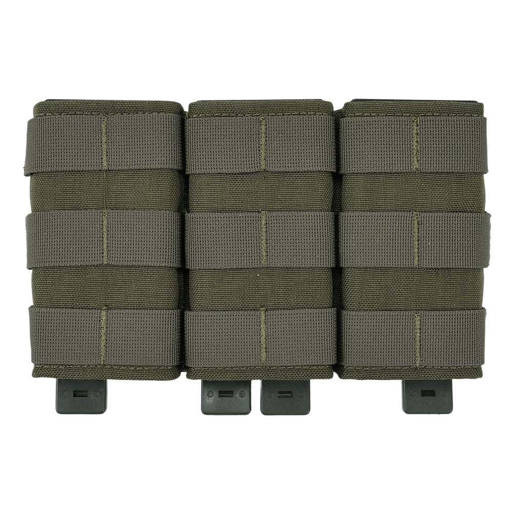 SINAIRSOFT  Tactical Triple 5.56 Magazine Pouch w/ Insert Open Top Molle Rifle Mag Holder