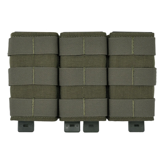 SINAIRSOFT  Tactical Triple 5.56 Magazine Pouch w/ Insert Open Top Molle Rifle Mag Holder