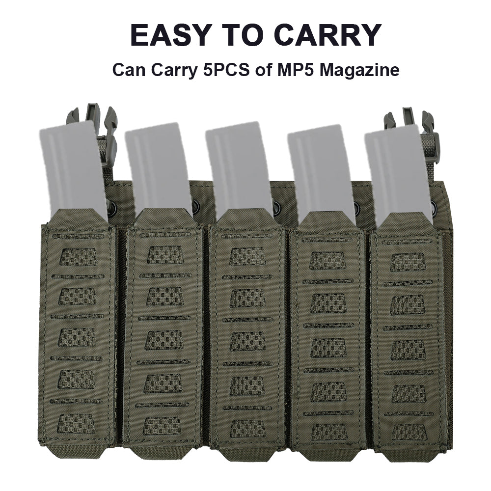 SINAIRSOFT Tactical MP5 MP7 Magazine Pouch Vest Chest Rig Mount