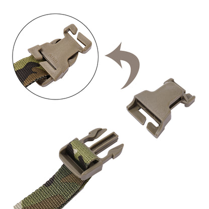 SINAIRSOFT Tactical Chest Rig Vest Adapter Kit Set MOLLE Strap 1” Buckle Clips