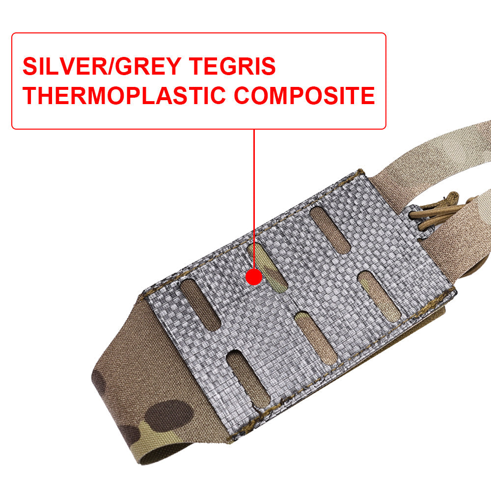 SINAIRSOFT Tactical Molle Single Rifle Open Top Magazine Pouch Tegris