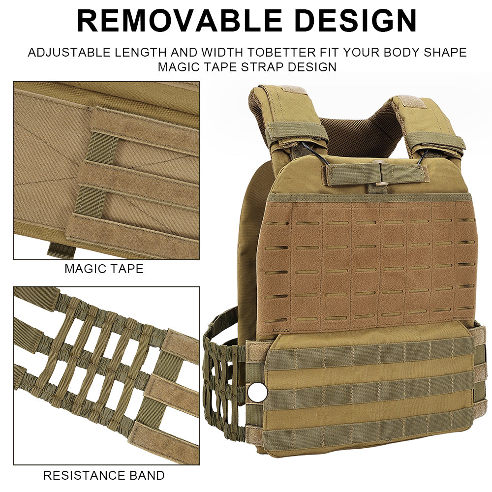 SINAIRSOFT Plate Carrier Body Combat Training Chest Rig Assault Vest Equipment