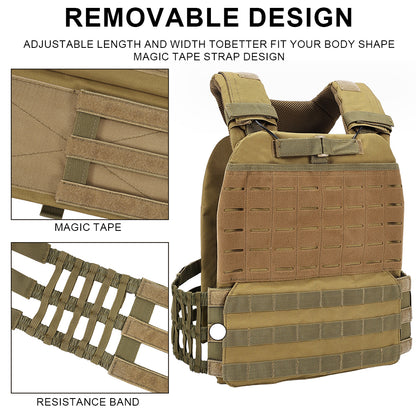 SINAIRSOFT Plate Carrier Body Combat Training Chest Rig Assault Vest Equipment