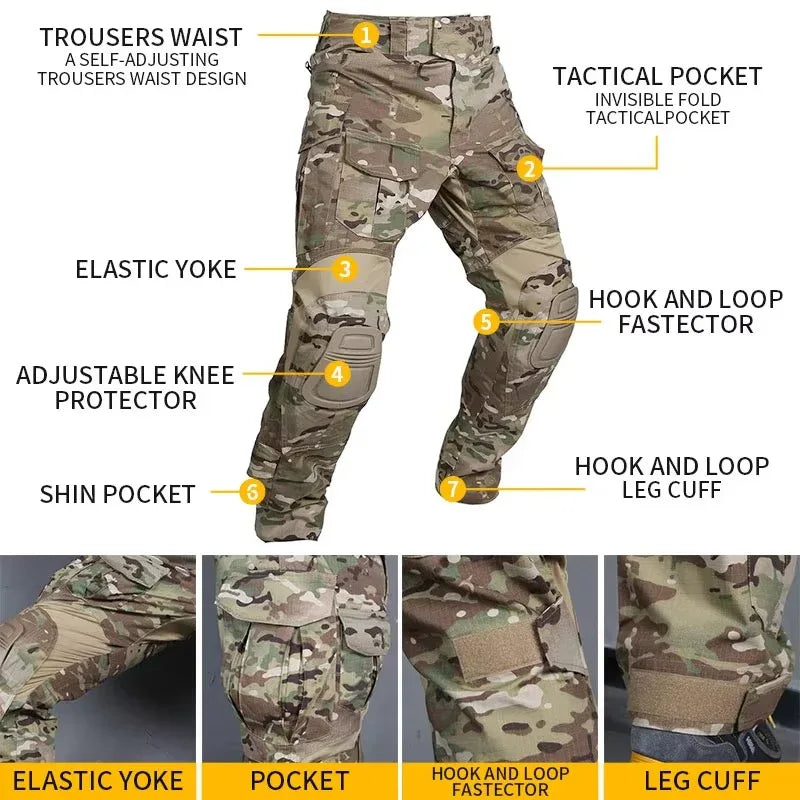 EMERSONGEAR E3 Tactical Mens Shirt Hunting Tops Clothing E3 Camoflage Combat Shirt