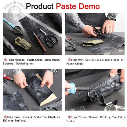 SINAIRSOFT Elastic Self-adhesive Camouflage Cloth Stretchy Paster