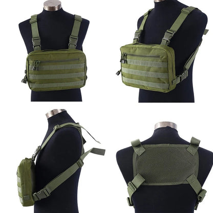 SINAIRSOFT Tactical Recon Kit Bag Molle Pouch Chest Rig Bag Multi-Purpose EDC Carry Pouches
