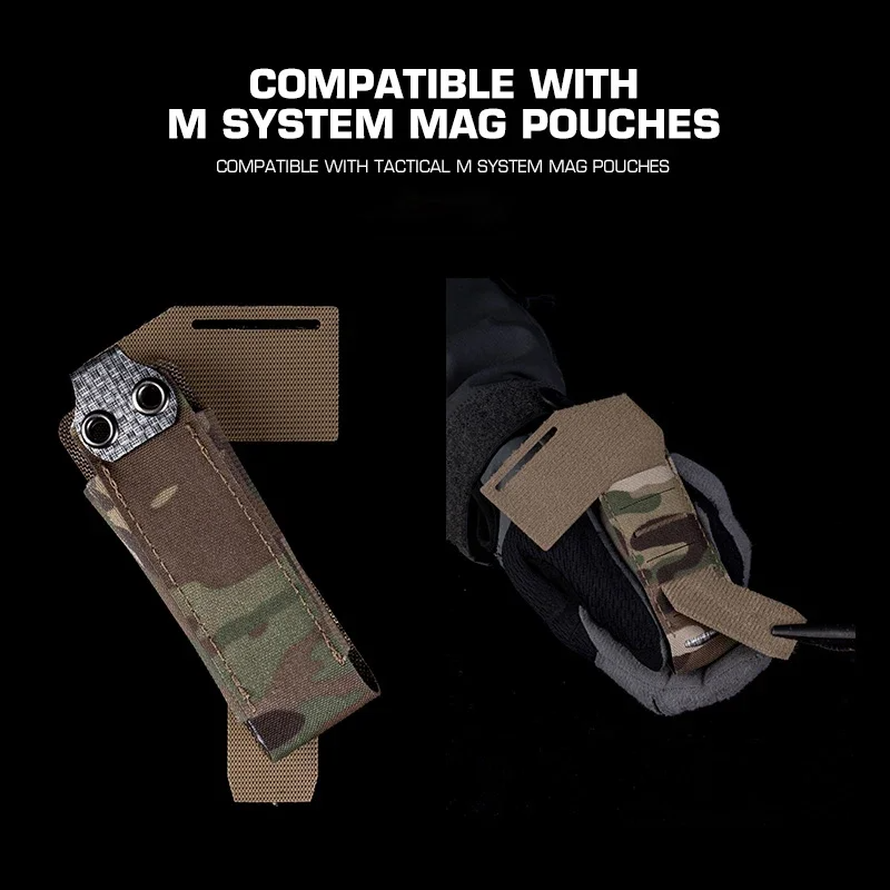 SINAIRSOFT Tactical Left Right MOLLE Magic Fastener Strap Mag Pouch Diagonal Belt