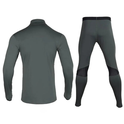 EMERSONGEAR Zippered Breathable Warm Suit Warmth Shirts Pants Sets Underwear Thermal