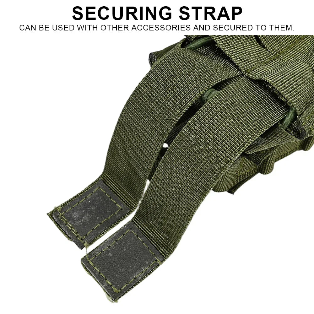 SINAIRSOFT Molle 5.56 7.62 حافظة مجلة فردية مزدوجة حقيبة خصر لحقائب السترة