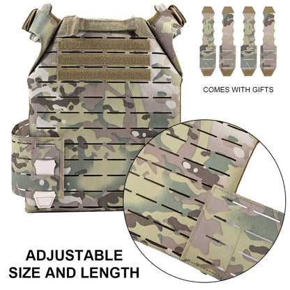 SINAIRSOFT Tactical Vest With Quick Release Laser Cut Triple Magazine