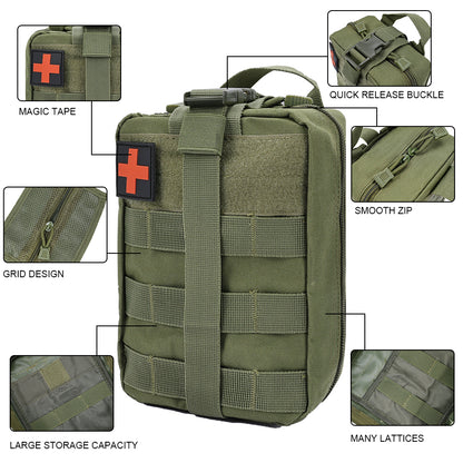 SINAIRSOFT Tactical First Aid Kit Survival Kit Molle Rip-Away EMT Pouch Bag Medical Pack