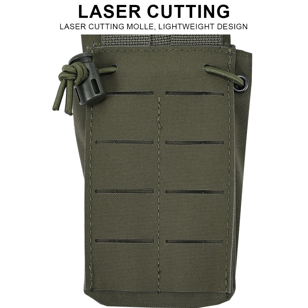 SINAIRSOFT SPUD Tactical Double 5.56 7.62 Mag Pouch Molle Radio Bag Storage Pack