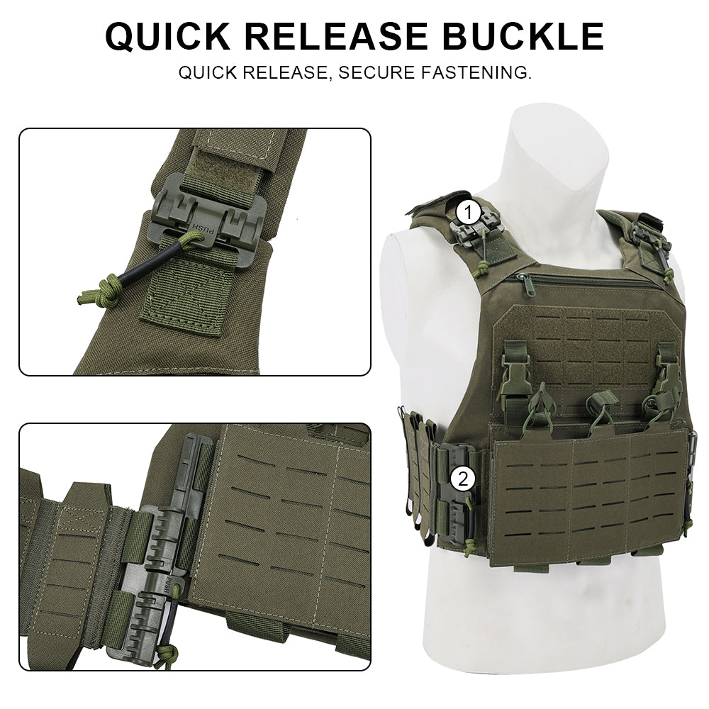 SINAIRSOFT VCU Tactical Vest Lightweight Laser Carrier With 556 762 Magazine Pouch