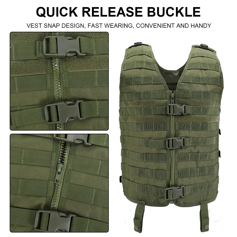 SINAIRSOFT Tactical Vest Combat Hunting Molle Paintball Jacket Vest Plate