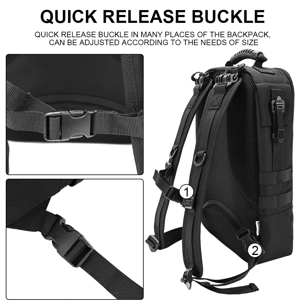 SINAIRSOFT Men Tactical Backpack Rucksack Outdoor Camping Hiking Bag