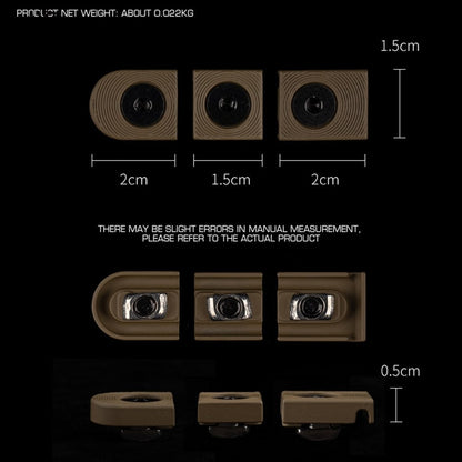 SINAIRSOFT Tactical M-LOK Cable Clip Wire Guide System Flashlight Tail Picatinny Rail Cover