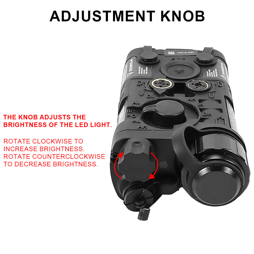 Tactical Red IR Laser Pointer Sight LED Flashlight Battery Box