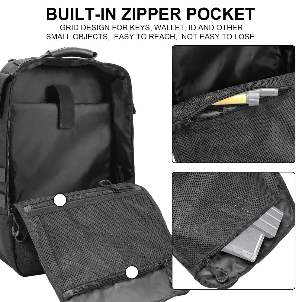 SINAIRSOFT Men Tactical Backpack Rucksack Outdoor Camping Hiking Bag