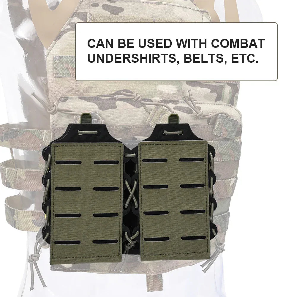 SINAIRSOFT حافظة مخازن مزدوجة 5.56/7.62 حامل مخازن بنظام MOLLE